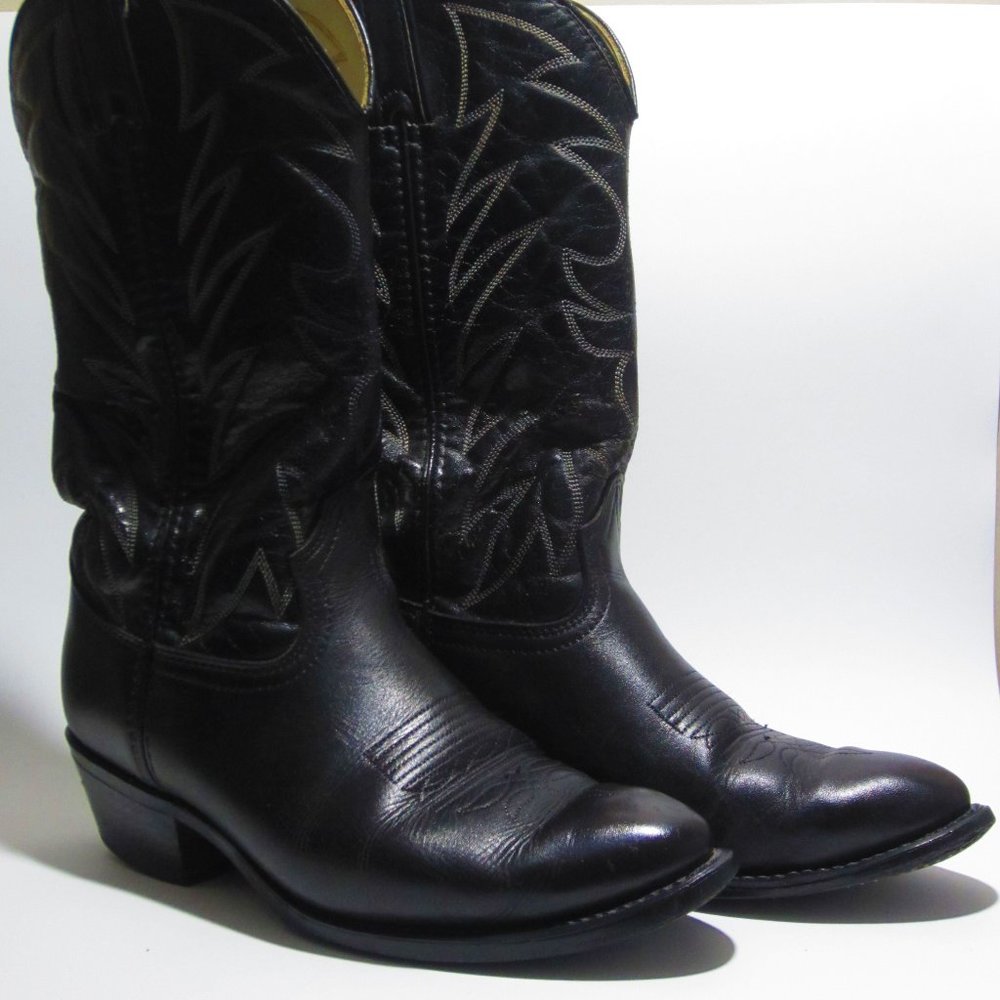 DURANGO Men's Leather Slip-On Cowboy Boots | 8D